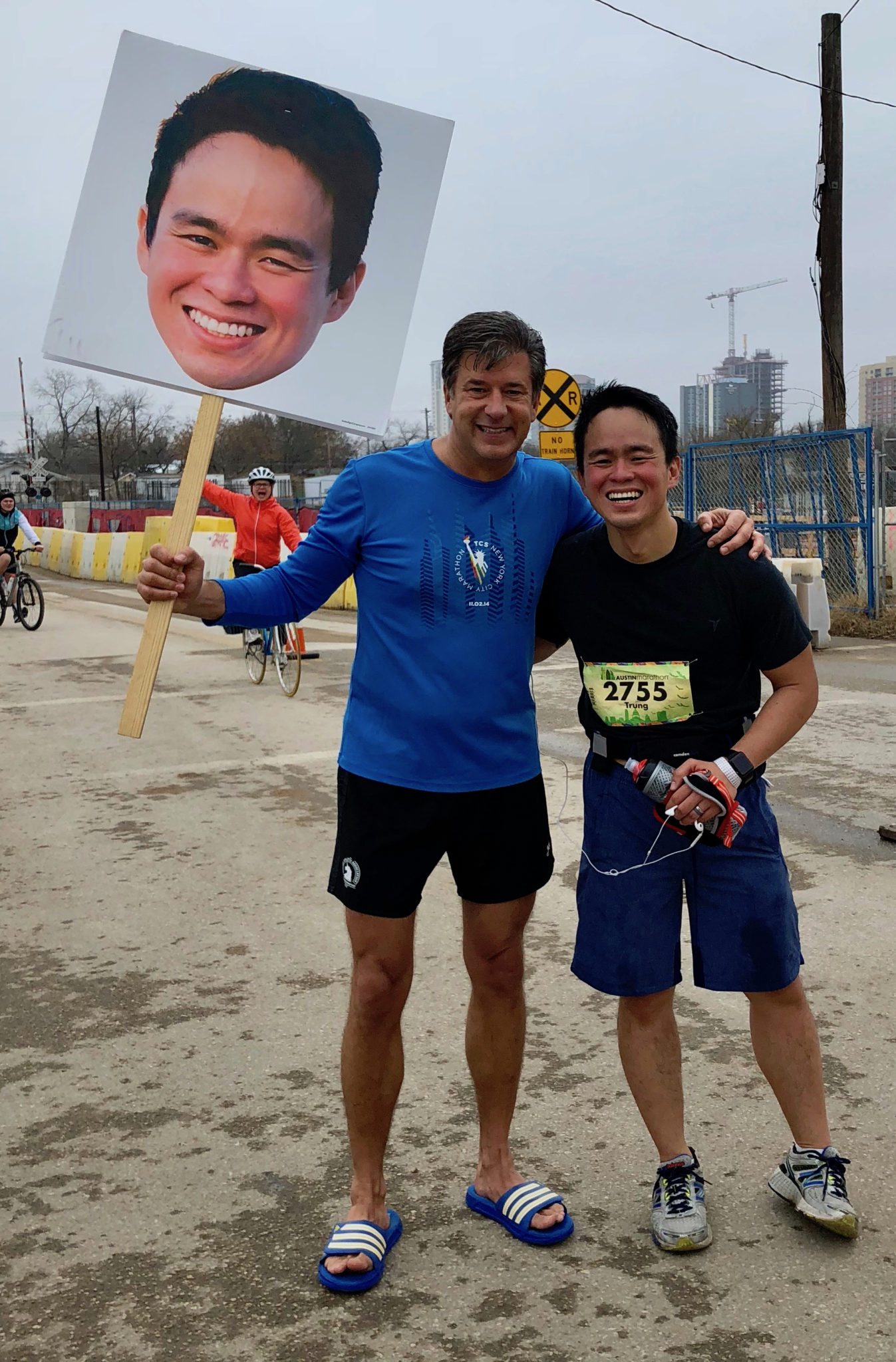 Ryan and Trung at mile 25